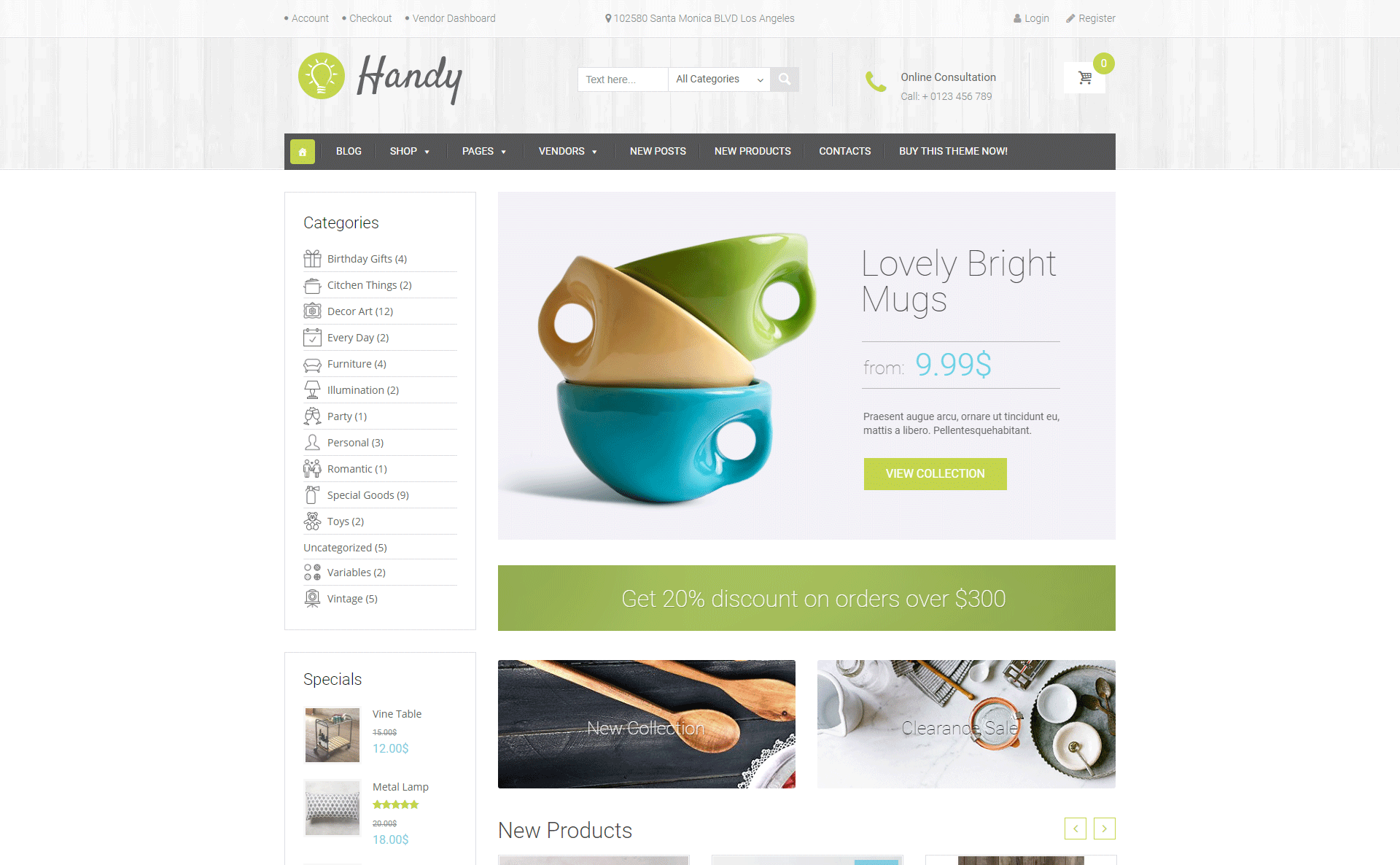 Handy - Handmade Shop WordPress WooCommerce Theme
